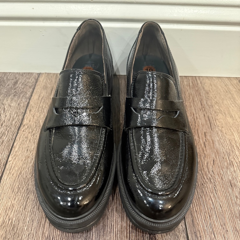 Paul Green Glossy Black Loafers